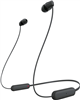 Sony WIC100 wireless in-ear headphones in black, now discounted.