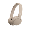 Sony WH-CH520 wireless headphones with microphone in cappuccino.