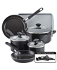 Farberware Cookstart 15-pc. aluminum nonstick cookware set - black.