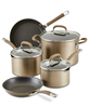 Circulon Premier Professional 8-piece hard anodized cookware set - bronze, now at a discount.