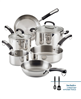 Get the Farberware Brilliance 10-pc. stainless steel cookware set in silver with a discount.