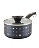 Disney Monochrome 2 Quart Ceramic Nonstick Saucepan with Lid - Black