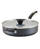 Disney Monochrome Ceramic Nonstick 4.5 Quart Saute Pan with Lid