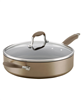 Advanced Home Hard-Anodized Nonstick 5-Qt. Saute Pan with Helper Handle - Bronze