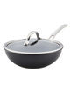 Anolon X Hybrid Nonstick Stir Fry Wok with Lid, 10" - Dark Gray