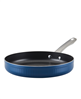 Farberware Style Aluminum Nonstick 11.25" Cookware Deep Round Grill Pan - Blue