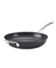 12" Anolon X hybrid nonstick frying pan with helper handle, dark gray.