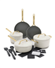 GreenPan GP5 Champagne 11-piece ceramic nonstick set - cream, with a discount offer.