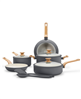 GreenPan Essence gray ceramic nonstick 10-piece cookware set with a discount available.