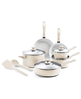 GreenPan Dover 12-piece ceramic nonstick cookware set - cream.