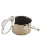 Anolon Ascend Hard Anodized Aluminum Non-Stick 3-Quart Saucepan with Lid - Bronze