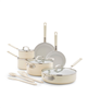 GreenPan X Bobby Flay Professional Grade Ceramic Nonstick 13-Piece Cookware Set - Cream