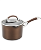 Symmetry Hard-Anodized Nonstick Induction Straining Sauce Pan with Lid