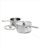 Mira Tri-Ply Stainless Steel 4 Piece Saucepan Set