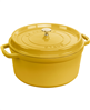 Staub 7-qt. round lemon dutch oven.