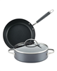 Get the Anolon Advanced Home 3-pc. hard-anodized nonstick cookware set in Moonstone with a discount.