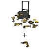 Get a 20V Max ToughSystem 6-tool cordless combo kit and a 20V Max XR brushless screw gun with a discount.