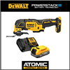 Atomic 20V max brushless oscillating multi-tool and Powerstack battery starter kit.