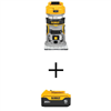 20V max cordless brushless compact router with (1) 20V 5.0Ah battery.