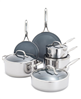 GreenPan Valencia Pro Stainless Steel 10-Pc. Cookware Set