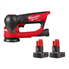M12 fuel 12v brushless cordless 3-in-1 orbital detail sander with two 3.0 ah batteries.