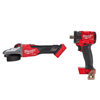 M18 FUEL 18V Lith-Ion Brushless Cordless 5 in. Flathead Braking Grinder w/ Slide Switch Lock-On & 1/2 in. Impact Wrench
