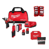 M12 12V Lithium-Ion Cordless Screwdriver, 3/8in. Ratchet, Light (3-PC Combo Kit)