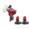 M12 12V cordless polisher/sander with two 3.0 Ah batteries.