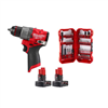 M12 FUEL 12V Lithium-Ion Cordless 1/2 in. Drill Driver with (2) 3.0 Ah Batteries & 45 PC SHOCKWAVE Bit Set