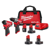 12-Volt Lithium-Ion Brushless Cordless Hammer Drill and Impact Driver Combo Kit
