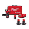 M12 FUEL SURGE 12V Lithium-Ion Brushless Cordless 1/4 in. Hex Impact Driver Compact Kit w (4) Batteries