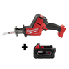 M18 FUEL 18V Lithium-Ion Brushless Cordless HACKZALL Reciprocating Saw W/ M18 5.0 Ah Battery