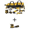 20V MAX Cordless 9 Tool Combo Kit and Brushless 1/4 Sheet Variable Speed Sander