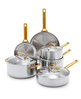 20% off GreenPan Reserve stainless steel 10-piece cookware set, silver.