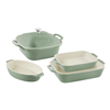 Get a 20% discount on the Staub 5-pc stoneware baking dish set in eucalyptus.