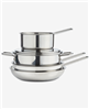 Save on the Arch Studio 5-pc. stackable stainless steel cookware set in silver.