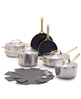 GreenPan GP5 13-piece stainless steel cookware set - silver.