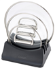 Joseph Joseph Space cookware pan lid storage stand, dark blue.
