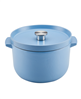 Get a KitchenAid 6-quart enameled cast iron dutch oven in blue velvet.
