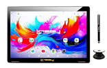 10.1" Octa Core 256GB Storage Android 15 Tablet with POP Holder & Pen Stylus - Black