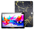 10.1" Octa Core 256GB Storage Android 15 Tablet with Golden Marble Case