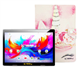 10.1" Octa Core 256GB Storage Android 15 Tablet with Unicorn Shape Case - Pink