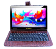 10.1" Octa Core 256GB Storage Android 15 Tablet with Crocodile Keyboard - Brown