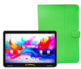 10.1" Octa Core 256GB Storage Android 15 Tablet with Leather Case - Green