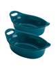 Ceramics 2-Pc. Oval Au Gratin Set - Teal