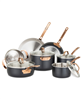 11-Pc. 3-Ply Stainless Steel Induction-Safe Cookware Set