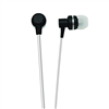 Naxa Metallix isolation stereo earphones in black.