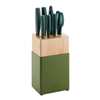 Zwilling NOW S 8-pc knife block set in green.