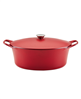 20% off Rachael Ray Nitro cast iron 6.5 quart Dutch oven in Red.