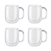 Sorrento Plus Double Wall Glassware 12-oz Mug Set